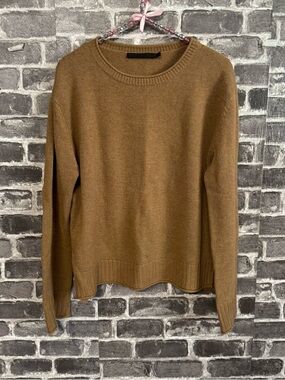 Jenni Kayne Everyday Sweater camel brown wool cashmere